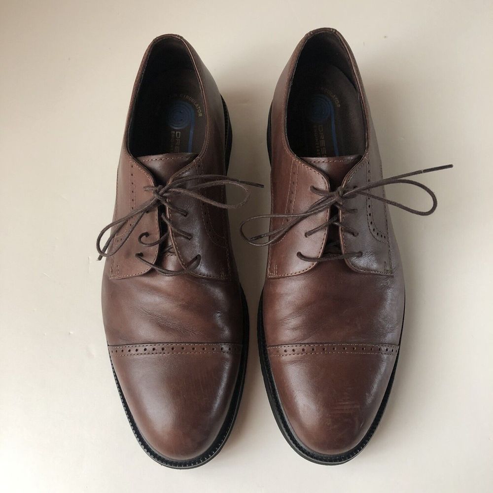 Rockport Dressports Men's Comfort Shoes Size 10 1/2 W Leather Brown